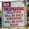 violators will be shot - 